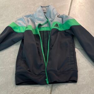 Adidas Kids Jacket in Green and Black